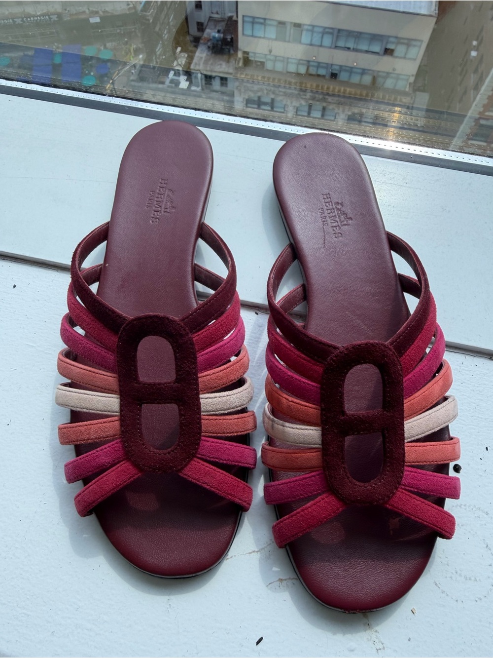 HERMES Noria Sandals 37.5 New - Picture 3 of 4
